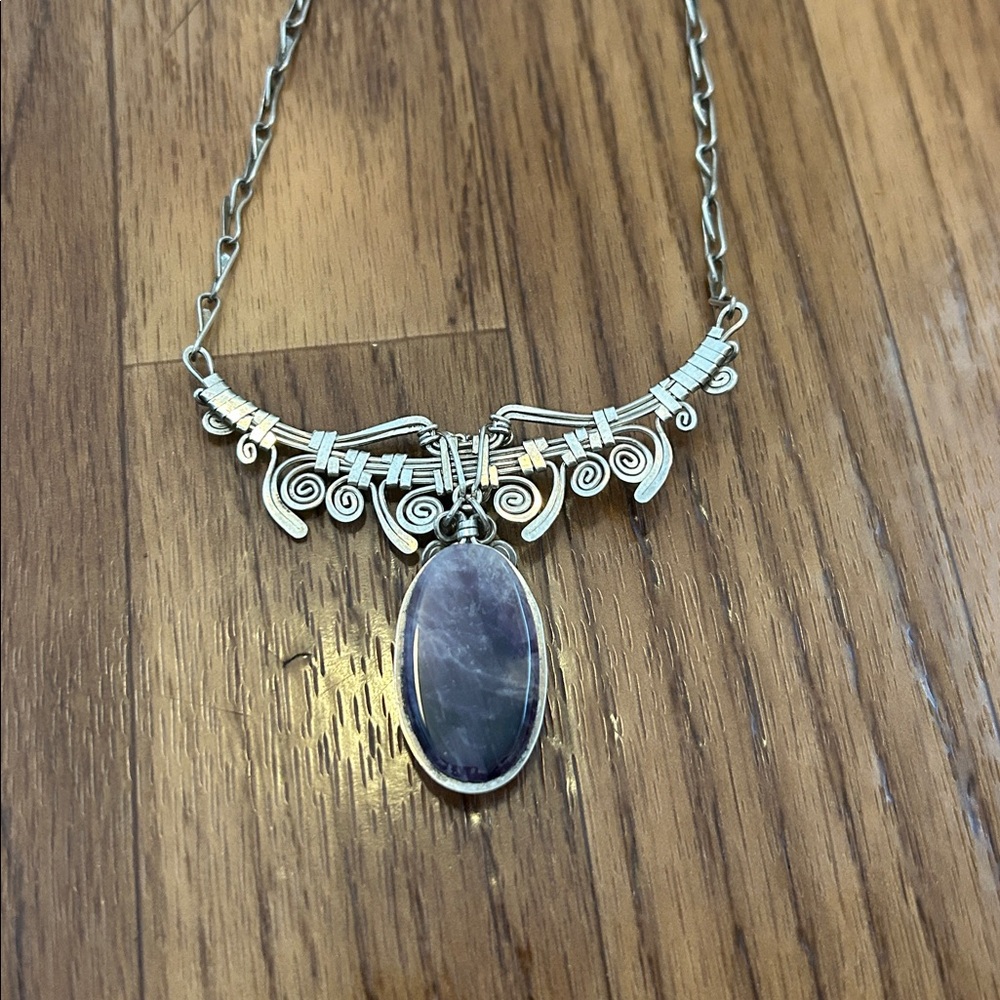 Artisan Amethyst Peruvian Pendant Necklace